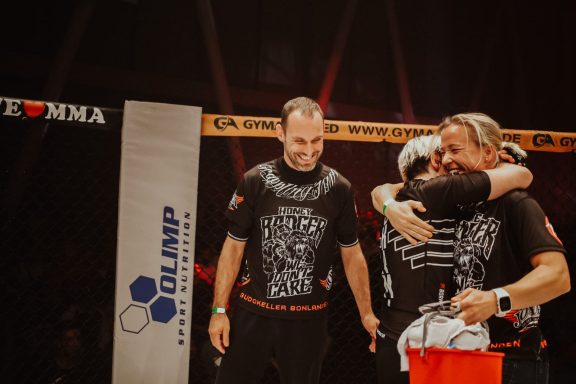 ... auch bei mir, die mit in die "Ringecke" durfte